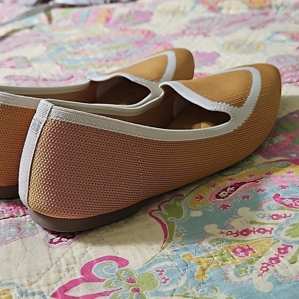 Birdies The Blackbird Mustard Knit Loafer Sz 7.5 - Picture 4 of 9